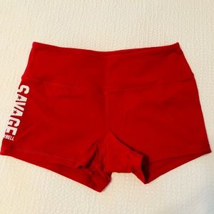 Savage Barbell booty shorts